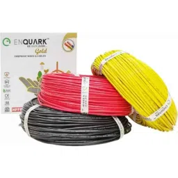 Enquark Gold 1.5 sqmm Red, Black &a; Yellow PVC Insulated Multistrand Housing Wire Combo, EG11010150C3, Length: 90 m-picture-12