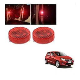Kozdiko 4 Pcs Waterproof Wireless Car Door Red Warning Light Indicator Set with 5 LED &a; Free Batteries for Maruti Suzuki Celerio-picture-27
