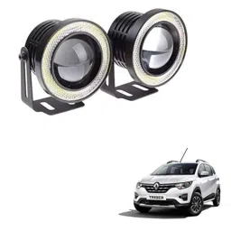 Kozdiko 2 Pcs 15W 3.5 inch High Power White LED Projector COB Fog Light Set with White Angel Eye Ring for Renault Triber, koz_89221-picture-38