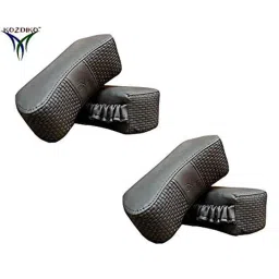 Kozdiko 4 Pcs CV Designer Grey Leatherite Neck Rest Car Cushion Pillow Set for Fiat Palio image 2
