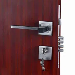 Homexpert Rose MG306 60mm Stainless Steel Silver One Side Key Mortise Door Lock Set-picture-18
