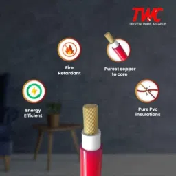 TWC Active 4 Sqmm Yellow PVC Insulated Copper Conductor FR Industrial Cable, Length: 45 m image 3