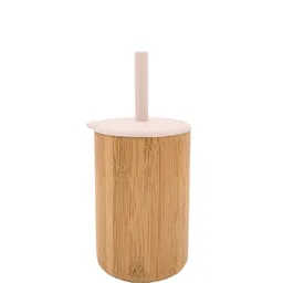 kids station Bamboo Sipper with Silicone Straw and Lid for Drinking- Bamboo, Silicone-picture-40