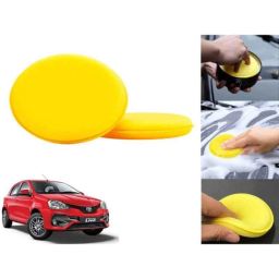 Auto Pearl Polyurethane Beige Washing &a; Waxing Polish Foam Sponge for LivaEtios (Pack of 2)-picture-26