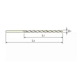 YG-1 DL600 9.25x250mm HSS Extra Long Worm Pattern Straight Shank Twist Drill, DL600992 image 2