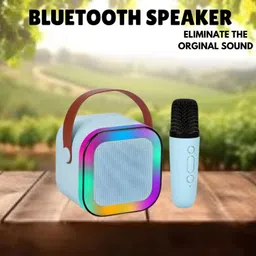 Clairbell Bluetooth Speaker with Wireless Karaoke Mic, 6Hrs Playtime and RGB Lights I16 10 W Bluetooth Laptop/Desktop Speaker-picture-14