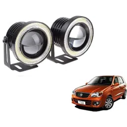 Kozdiko 2 Pcs 15W 3.5 inch High Power White LED Projector COB Fog Light Set with White Angel Eye Ring for Maruti Suzuki Alto K10, koz_72580-picture-30