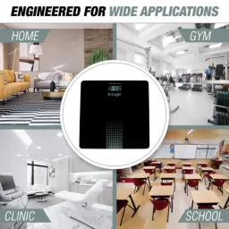 Eagle 180kg Black Digital Body Weight Machine with 5mm Thick Tempered Glass, 4 Strain Gauge Sensors &a; Auto Switch Function, EEP-1300A image 5