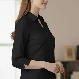 prieto Men Regular Fit Solid Button Down Collar Formal Shirt image 2