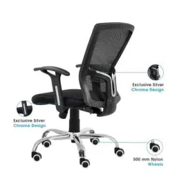 Da URBAN Black Modway Medium Back Fabric Office Executive Chair, MODWAY image 4