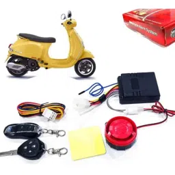 Auto Pearl 12V Black Two-Way Anti Theft Motorcycle Alarm Kit with 2 Pcs Remote for VXL 125-picture-17