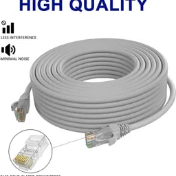Sadow LAN Cable 30 m High Speed 30 Meter CAT5e Network RJ45 Ethernet Patch Cord Speed Upto 1000Mbps image 3