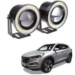 Kozdiko 2 Pcs 15W 3.5 inch High Power White LED Projector COB Fog Light Set with White Angel Eye Ring for Hyundai Tucson, koz_89347-picture-30