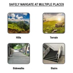 MCP 25-39 inch Silver Aluminum Quadripod Walking Stick/Quad Stick image 5