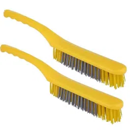 Zureni 4x38cm ABS Yellow Carpet Cleaning Brush, ZU-CH23-2 (Pack of 2) image 2