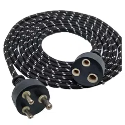 Super GEC 3.5m 2 Core Copper Black Male-Female Extension Cord, C1335(Pack of 2)-picture-41
