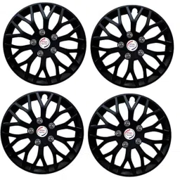 Auto Pearl 4 Pcs 13 inch Polypropylene Black Press Type Car Wheel Cover Set with Retention Ring for Maruti Suzuki WagonR Type 2 2010 Onwards, WC13in_VIVA_Black_WagonR_Ty-2_2010on image 3