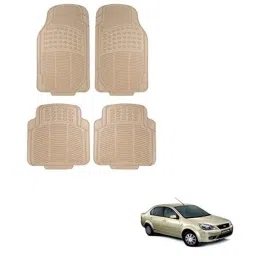 Kozdiko 4 Pcs Rubber Beige Car Simple Floor Mat Set for Ford Fiesta Old-picture-15