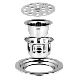 Chilly 76x76mm Stainless Steel 304 Gloss Finish Round Ringo Cockroach Trap, CCT-R-80 image 3