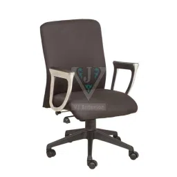 VJ Interior 18x18x18 inch Brown Padded Mesh Fabric Visitors Office Chair, VJ-1664-picture-14