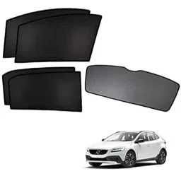 Kozdiko 5 Pcs Polyester Black Non Magnetic Window &a; Rear Sun Shades Set for Volvo V40-picture-43