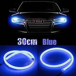 AOW Flexible 30cm Headlight Neon LED DRL Tube (BLUE) For Mobilio (Pack Of 2)-picture-0