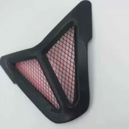 Znee Smart Black Air Intake Cover Nose Grill for Yamaha R15 V3, ZX-JALI RED-R15V3 image 3