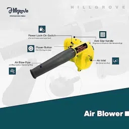 Hillgrove 800W Plastic Yellow Electric Air Blower with Carbon Brushes &a; 8 inch Adjustable Wrench, HGCM1060 image 2