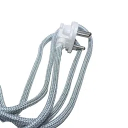 Super GEC 3 Pin 3 Core Cotton Protected Copper Light Blue Power Cable, 23/60, Length: 2.70 m-picture-45