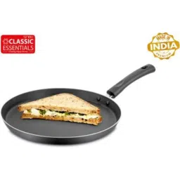 Classic Essentials 27cm 1.2L Black Aluminium Non Stick Induction Base Roti Tawa, NT_27cm image 5