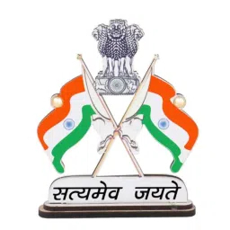 AllExtreme EXIF04 8.5x10.5cm Showpiece Emblem Car Dashboard Indian National Flag with Satyameva Jayate Symbol-picture-13