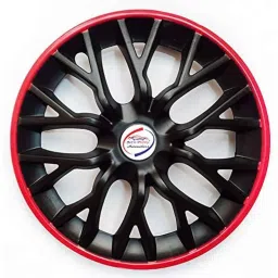 Auto Pearl 4 Pcs 14 inch ABS Black &a; Red Car Wheel Cover Set for Maruti Suzuki Swift Dzire Type 2 image 4