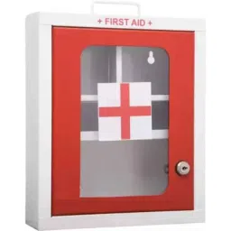B Safe 33x28x8cm Metal Red &a; Ivory Wall Mount Emergency First Aid Kit Box for Home, School &a; Office-image-68