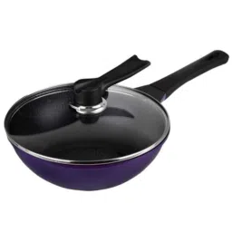 Wonderchef 3 Pcs Black &a; Purple Induction Diamond Pan Set with Free Dosa Tawa, 60001300 image 2