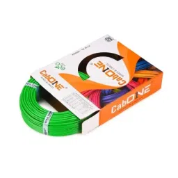 CabONE 0.75Sqmm Green FR PVC Multistrand CCA Copper Electrical Wire, CabONE005, Length: 90 m image 2