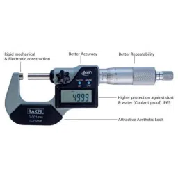 Baker DMM25 0-25mm Digital External Micrometer image 3