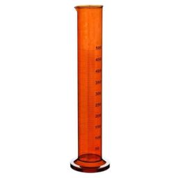 ABGIL 50ml Amber Borosilicate Glass Round Base Cylinder Graduated Single Metric Scale with Pour Out, ABG1180-picture-7