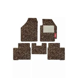 Elegant PVC Grass Beige Carpet Car Mat Set for Volkswagen Taigun-picture-2