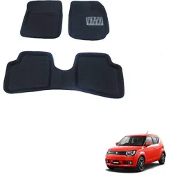 Kozdiko Thermoplastic Elastomer Black 3D Car Floor Mat Set for Maruti Suzuki Ignis-picture-31