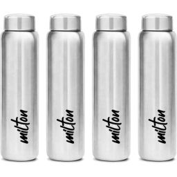 Milton 950ml Stainless Steel Silver Water Bottle, Aqua-1000 (Pack of 4)-picture-43
