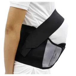 p care P+caRe Grey &a; Black Pregnancy Back Support, A1017, Size: M image 2