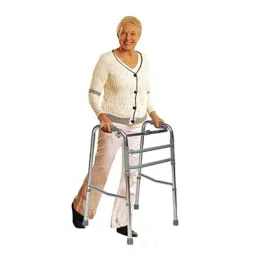 Smart Care Aluminium Bronze Height Adjustable Folding Walker, WC22 image 3