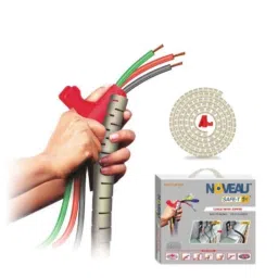 Noveau Safe-T-1ST 16mm 1.5mm Virgin HDPE Ivory Cable Zipper with Colour Box, NSFZ16IY1105 (Pack of 2)-picture-31