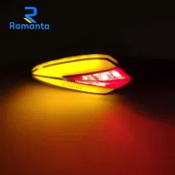 Ramanta 4 Pcs ABS Plastic Yellow &a; Red Front &a; Rear LED Indicator Light Set for KTM Universal Bike image 3