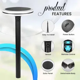 Gigawatts GW-237 3.7V 4000mAh PVC Multicolor Solar Sensing  Garden Light image 2