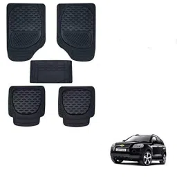 Kozdiko 6255 5 Pcs Rubber &a; PVC Black Heavy Car Foot Mat Set for Chevrolet Captiva-picture-36
