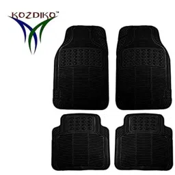Kozdiko 4 Pcs Rubber Black Car Simple Mat Set for Fiat Linea Classic image 2