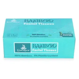 Ash Natural 2 Ply 100-130 Pulls Unbleached Brown Bamboo Pulp Facial Tissue Box, ASHMO-05 (Pack of 6) image 4