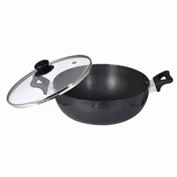 Baltra 4L Aluminium Black Induction Base Hard Anodised kadhai with Lid, BHA-108 image 2