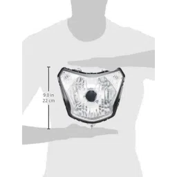 Uno Minda 35W Hard Coated Lens Head Light for Hero Passion Xpro, HL-5231M image 3